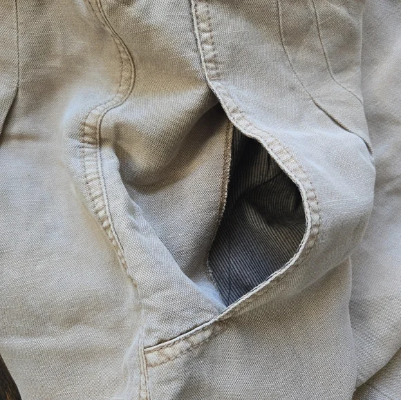 Marrakesh Anthropologie Linen Lyocel Pants Size 25 - Picture 3 of 9